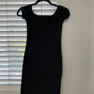 Small black tight dress (off the shoulder)